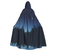 WDXQHY Pop through the forest Mantello con cappuccio di Halloween Stampa completa Poliestere Costume Mantello per feste Cosplay Mascherate Comic Contro Leggero Confortevole Tessuto No-prurito con