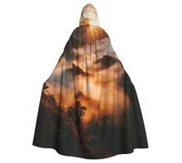 WDXQHY Sea of Clouds - Mantello per Halloween per adulti, con cappuccio, comodo mantello elastico per feste, perfetto per travestimenti, cosplay, feste di Halloween, mantello con cappuccio