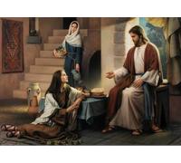 WDZFF 1000 pezzi - Immagini - Gifts - Irregular Puzzle - Jesus Art Oil Painting - Giochi Di Memoria Cognitiva Per Anziani - Giocattolo Di Decompressione Per Adulti - Kx138Zs