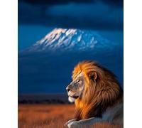 WDZFF Lionss Animal Landscape Immagini Poster Art - Puzzle 1000 Pezzi - Per Gioco Di Sfida Per Adulti - Decorazione Artistica Da Parete Kq424Zp
