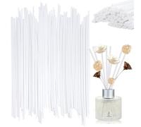 WDZGX Bastoncini per Diffusori 40 cm x 4 mm 100Pcs Bianco Profumatore Ambiente Bastoncini Diffusore Nasoterapia Profumo per Camera Spa Casa e Ufficio Dispenser di Fragranza