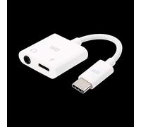 WE - Adattatore USB C a USB C e Jack Femmina 3,5 mm, Adattatore 2 in 1 per Ricarica e Audio appositamente Progettato per dispositivi USB C