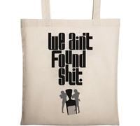 We Aint Found Sh*t Borsa tote in cotone ecologico naturale beige