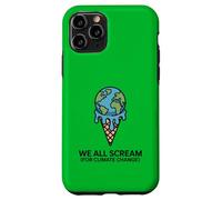 We All Scream For Climate Change - Ghiaccio caldo con crema fondente Custodia per iPhone 11 Pro