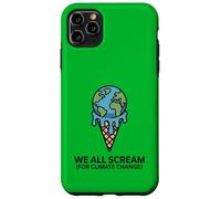 We All Scream For Climate Change - Ghiaccio caldo con crema fondente Custodia per iPhone 11 Pro Max