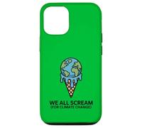 We All Scream For Climate Change - Ghiaccio caldo con crema fondente Custodia per iPhone 12/12 Pro