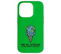 We All Scream For Climate Change - Ghiaccio caldo con crema fondente Custodia per iPhone 14 Pro