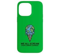 We All Scream For Climate Change - Ghiaccio caldo con crema fondente Custodia per iPhone 14 Pro Max