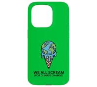 We All Scream For Climate Change - Ghiaccio caldo con crema fondente Custodia per iPhone 15 Pro