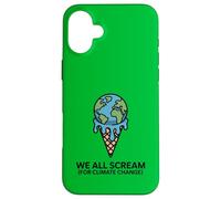 We All Scream For Climate Change - Ghiaccio caldo con crema fondente Custodia per iPhone 16 Plus