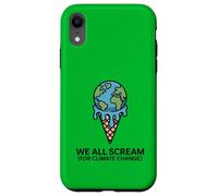 We All Scream For Climate Change - Ghiaccio caldo con crema fondente Custodia per iPhone XR