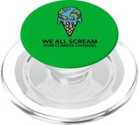 We All Scream For Climate Change - Ghiaccio caldo con crema fondente PopSockets PopGrip per MagSafe