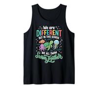 We Are all Different But in This School We all Swim Together Canotta
