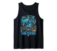 We Are all Different But in This School We all Swim Together Canotta
