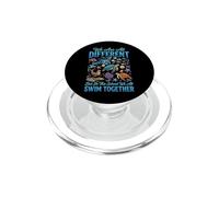 We Are All Different But In This School We All Swim Together PopSockets PopGrip per MagSafe