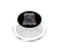 We Are All Different But In This School We All Swim Together PopSockets PopGrip per MagSafe