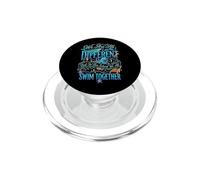 We Are All Different But In This School We All Swim Together PopSockets PopGrip per MagSafe