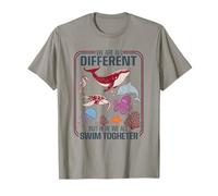 We Are all Different Swim Together Oceani Maglietta