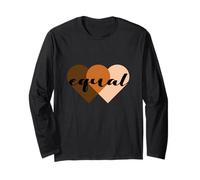 We Are all Equal One People One Heart, Equality Unity Hearts Maglia a Manica