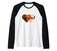 We Are all Equal One People One Heart, Equality Unity Hearts Maglia con Maniche Raglan