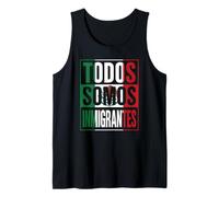 We Are All Immigrants Diritti Umani No La Migra Bandiera del Messico Canotta