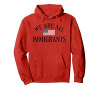 We Are All Immigrants Diritti Umani No La Migra USA Flag Felpa con Cappuccio