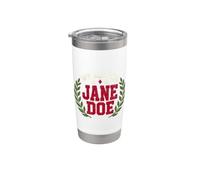 We Are All Jane Doe Collegiate Block Letter Laurel Wreath Bicchiere termico in acciaio inox doppia parete
