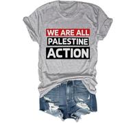 We are All Palestine Action Shirt Unisex, Grigio, L