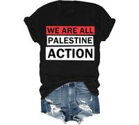 We are All Palestine Action Shirt Uomo Donna We are All Palestine Action T-Shirt, Nero , M