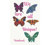 We are all Unique Notebook: 6x9 inches, 120 pages, ruled lined paper