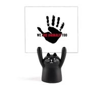 We are Animals Too Protect Earth - Supporto per memo con gatto nero