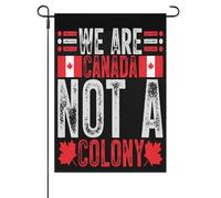 We Are Canada Not A Colony Bandiera Esterna Moda Bandiera Da Giardino Decorative Bandiere Da Cortile Per Prato Soggiorno Festival 30X45cm