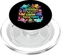 We Are Different But in This School We All Swim Together PopSockets PopGrip per MagSafe