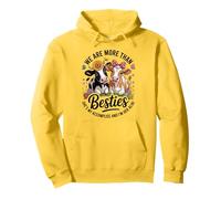 We Are More Than Besties Cute Cow Friends Funny Quote Felpa con Cappuccio