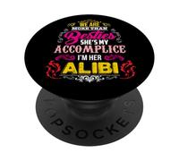 WE ARE MORE THAN BESTIES SHE'S MY ACCOMPLICE PopSockets PopGrip Adesivo