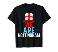 We Are Nottingham England Flag Sports Nottingham Heritage Maglietta