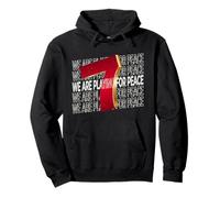 We Are Playing For Peace - For Soccer Fans Felpa con Cappuccio