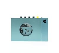 We are Rewind Lettore a cassette portatile - Registratore a cassetta con connessione Bluetooth, altoparlante o cuffie, cavo audio da 3,5 mm - (Kurt, Azzurro)