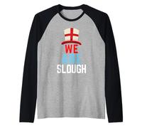 We Are Slough Bandiera Inghilterra Sport Maglia con Maniche Raglan