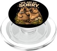 We Are So Sorry Funny Groundhog Meme PopSockets PopGrip per MagSafe