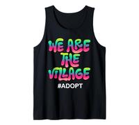 We Are The Village #Adopt Colorato Statement Design Canotta