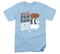 We Bare Bears Grizz Pan Ghiaccio Orso Autorizzato T-Shirt