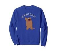 We Bare Bears Internet Famous Felpa, Unisex per Adulti, Blu Reale, L