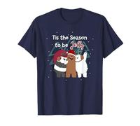 We Bare Bears Tis The Season Natale Maglietta