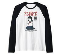 We Belong To The Lord Romans Citazione Bibbia Verse Retro Manga Maglia con Maniche Raglan