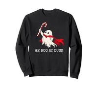 We Boo at Dusk Halloween Ghost Candy Cane Felpa