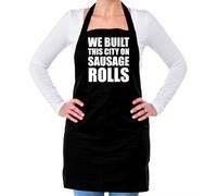 We Built This Città Su Salsiccia Rotoli Unisex Grembiule - Astronave - Rock E