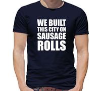 We Built This City Su Salsiccia Rotoli T-Shirt - Nave Stellare - Rock E Rotolo