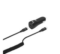 WE Bundle Caricatore da auto USB-C da 3W per Samsung S10/S9/S8/S7 Huawei, Honor e Plus e cavo USB-C a USB-C da 1,50 m - Nero - Nouvo