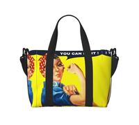 We Can Do It - Borsa a tracolla da donna con stampa, adatta per allenamenti in palestra, pendolarismo e viaggi